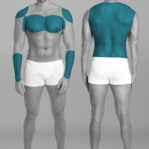 Hombre Brazo Medio + Hombro + Axilas + Pectorales + Espalda Completa